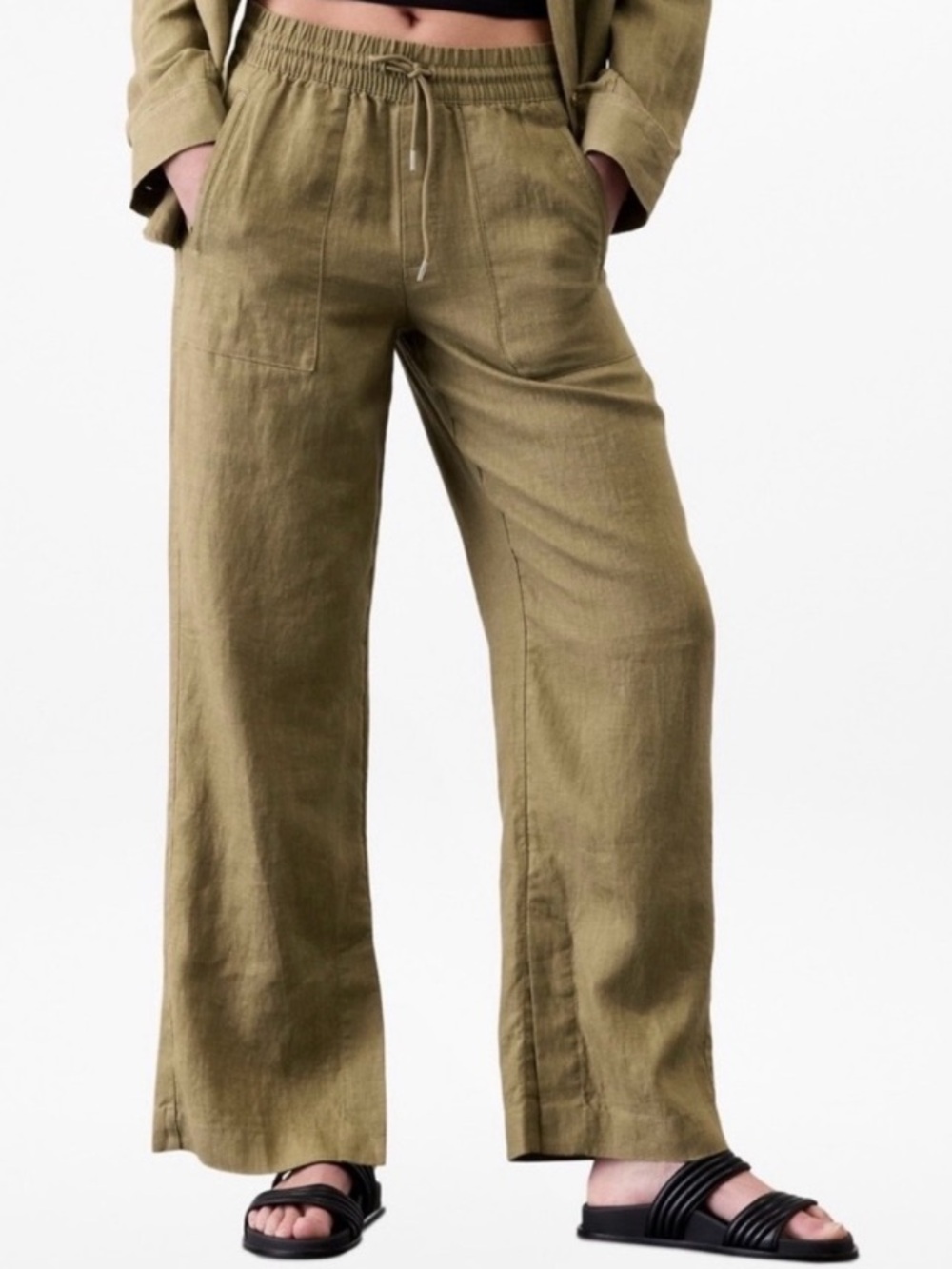 Athleta 100% Linen Pants